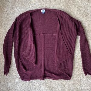 Deep Purple Cardigan Sweater
